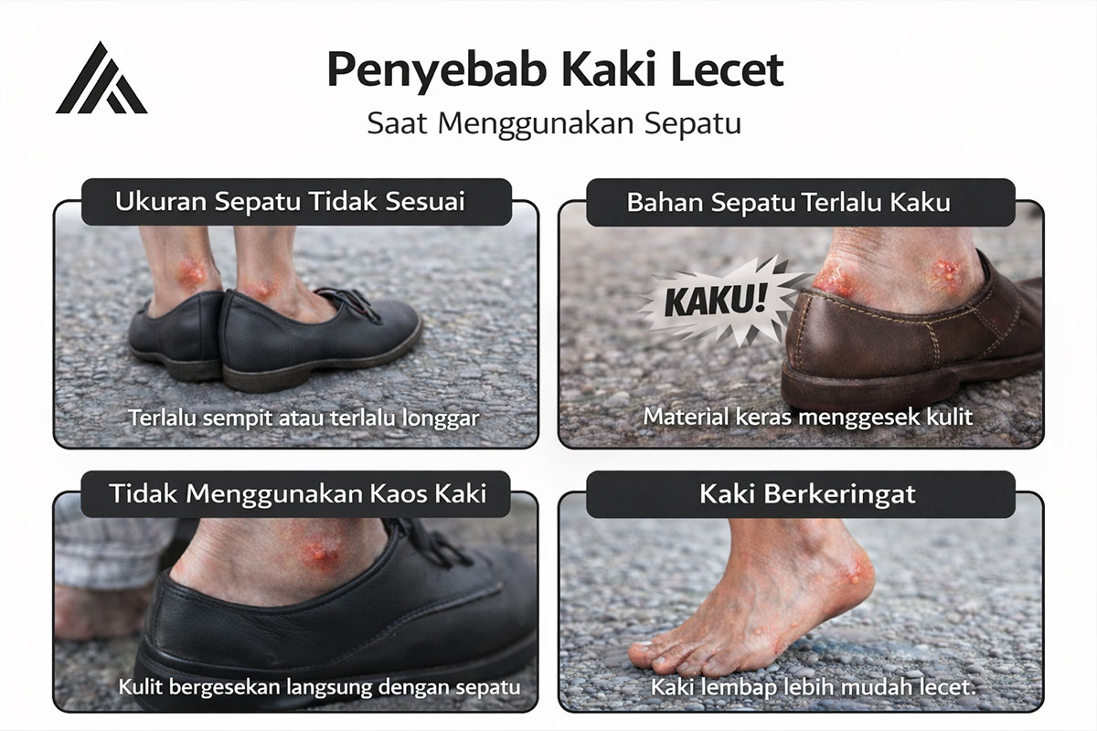Agar Kaki Tidak Lecet Pakai Sepatu