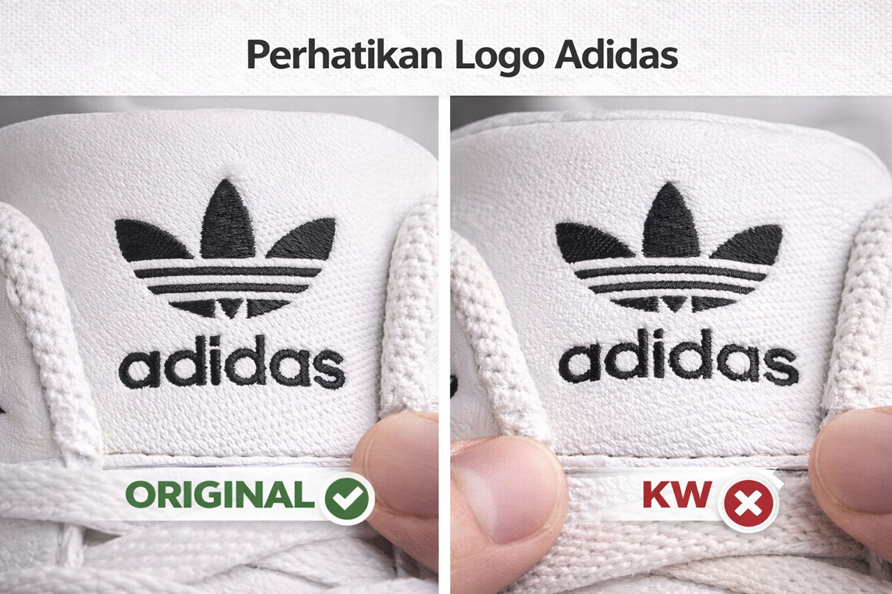 perhatikan logo adidas