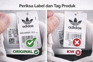 periksa label dan tag produk